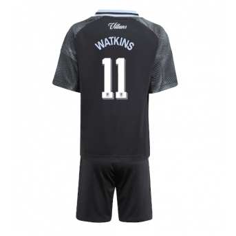 Aston Villa Ollie Watkins #11 Maglia Gara Trasferta Repliche 2025-26 Bambino Maniche Corte